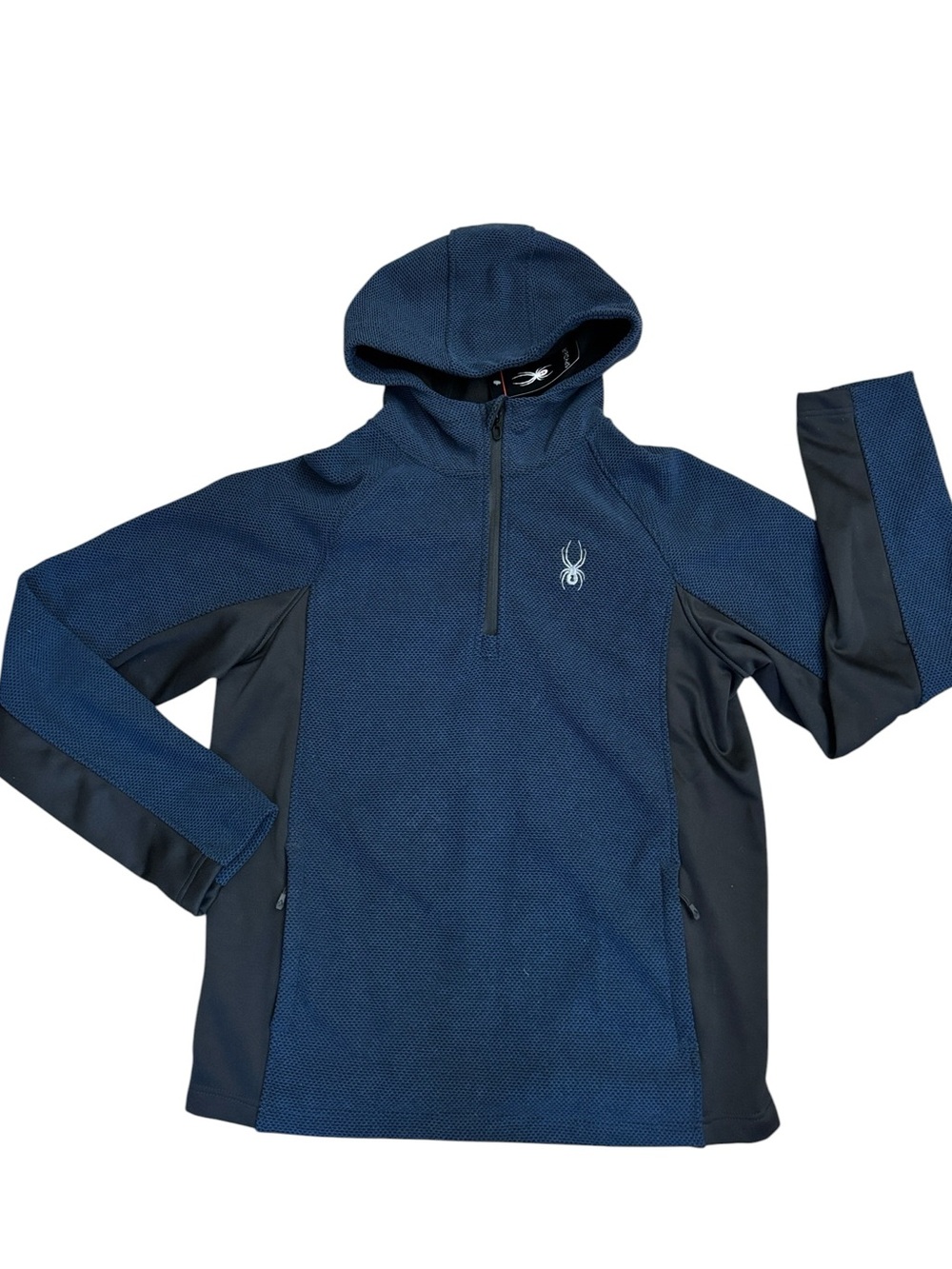 Spyder Boundless Frontier Blue Men’s Pullover Hoodie Size Large NWT